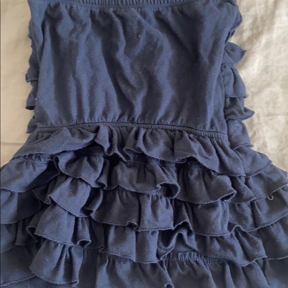 Hollister navy ruffle strapless top - Picture 4 of 4